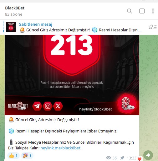 Black8bet Telegram
